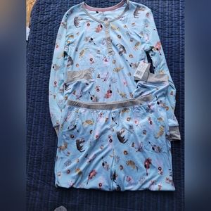 CuddlDuds cat Latte pajamas size medium